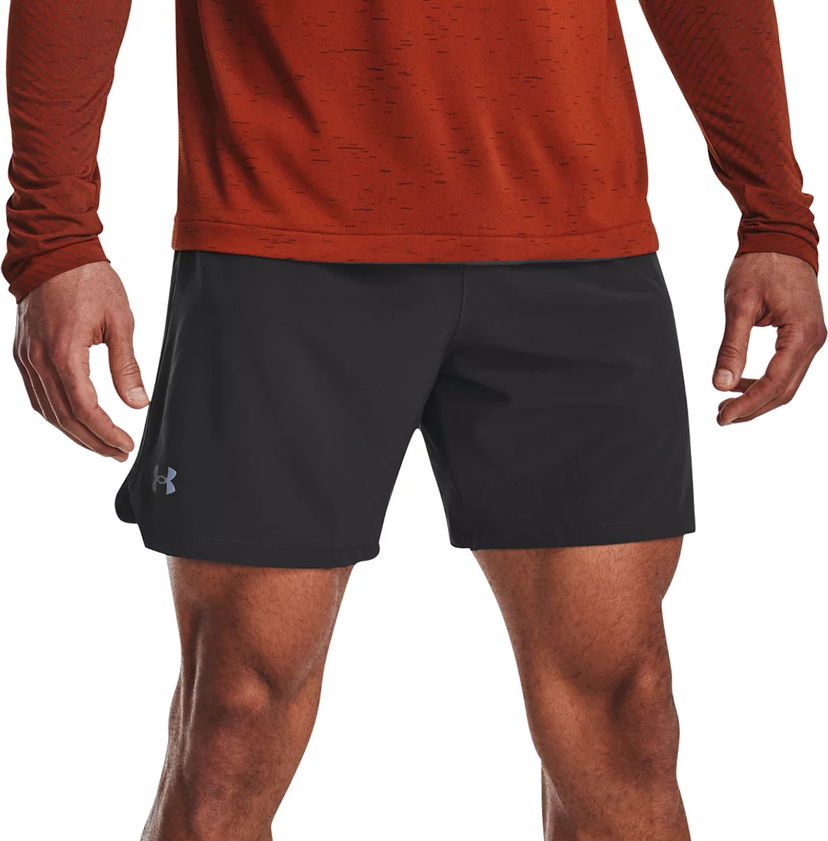 Shortsit Under Armour SpeedPocket Running Shorts Musta | 1361487-010