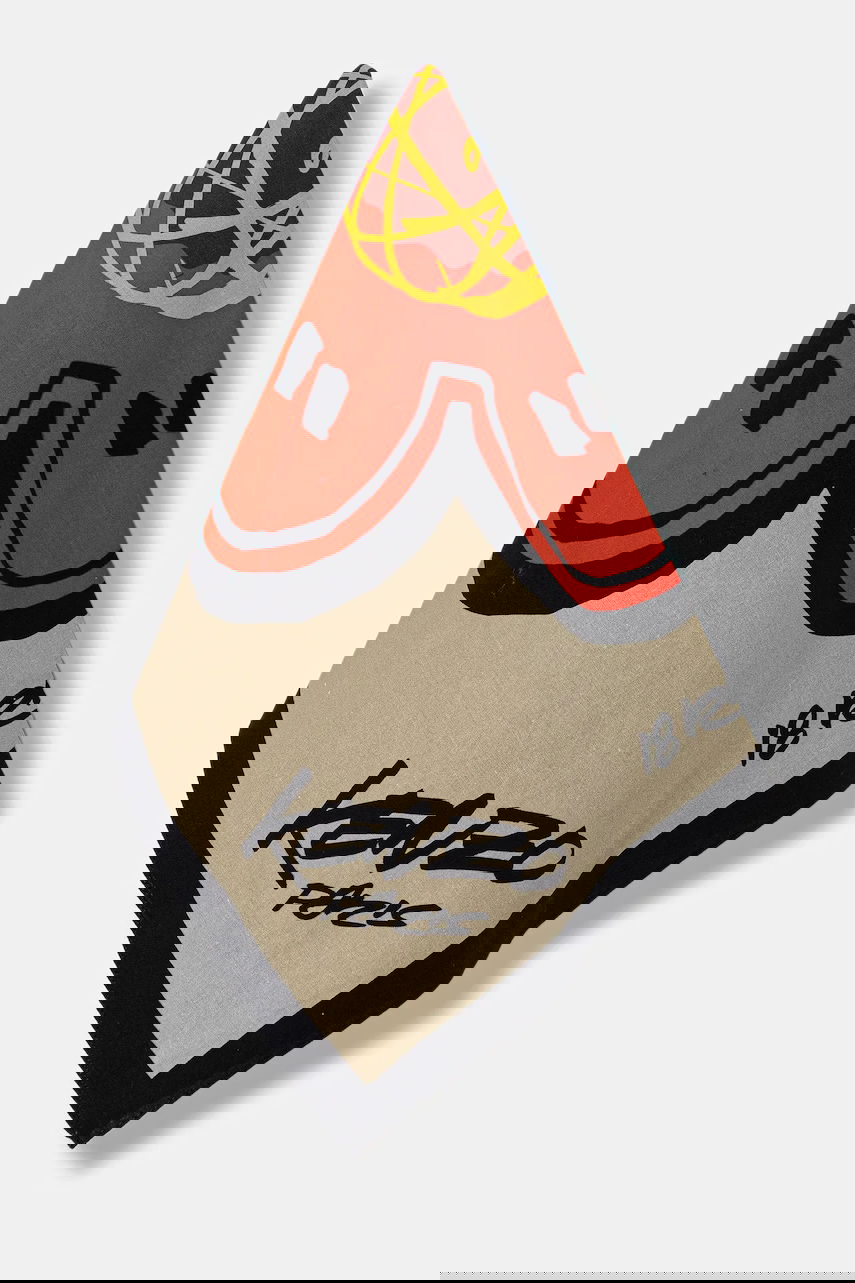 Huivi KENZO Kenzo x Futura Printed Bandana Beige | FF68EU230PEH, 0