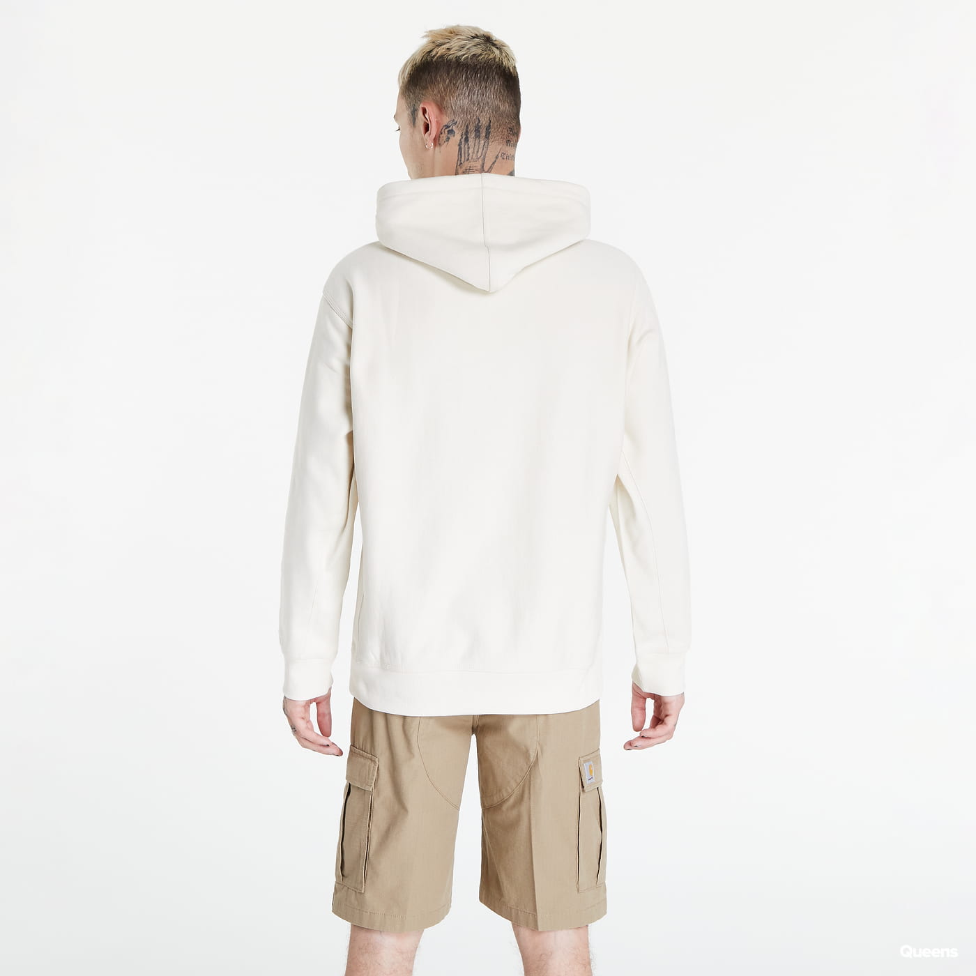 Huppari Carhartt WIP Hooded American Script Valkoinen | I028279.05.XX, 1