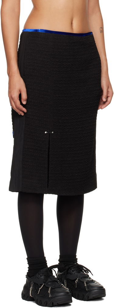 Hame ADER ERROR Ruga Product. 64 Black Midi Skirt Musta | BN01FWSK0203BK, 1