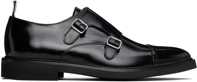 Vaatteet Thom Browne Thom Browne Soft Spazzolato Double Monk Strap Shoes Musta | MFG018C-L0043