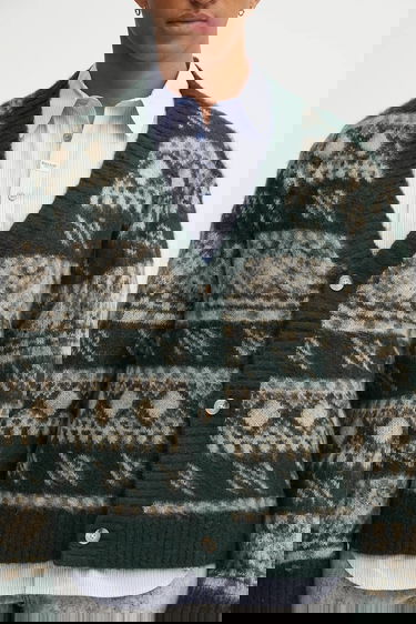 Villapaita DAILY PAPER Wool Blend Pattern Check Cardigan Monivärinen | 2521126, 3