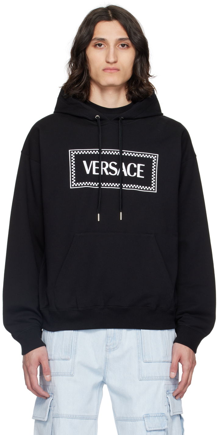Huppari Versace Black 90s Vintage Hoodie Musta | 1012564_1A09063