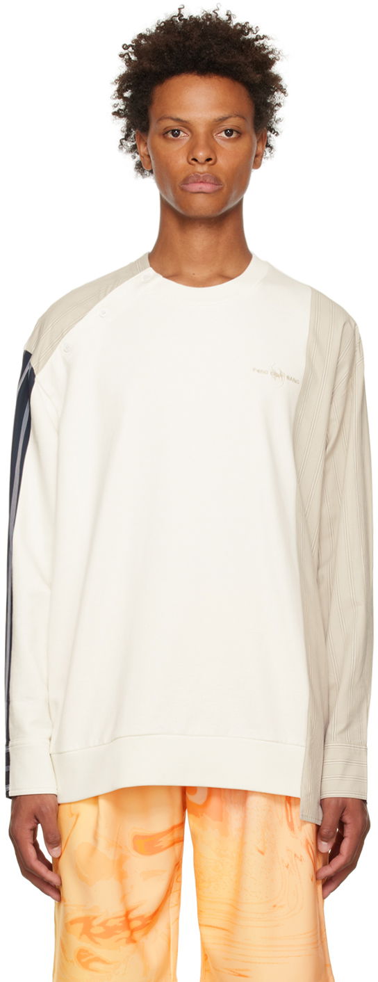 Huppari Feng Chen Wang Feng Chen Wang Paneled Sweatshirt Valkoinen | FMF14SS03