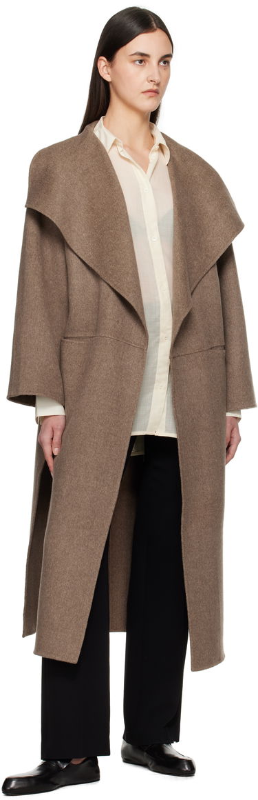 Takit TOTEME TOTEME Signature Wool Cashmere Coat Ruskea | 251-WRO885-FB0360, 3