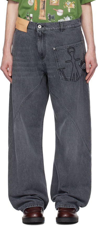 Jeans JW Anderson JW Anderson Twisted Workwear Denim Jeans Harmaa | DT0110-PG1745, 0