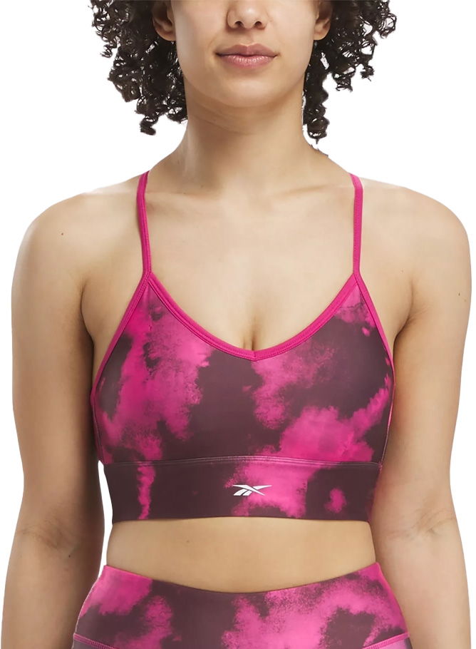 Rintaliivit Reebok Reebok Train AOP Bra Vaaleanpunainen | 100035778, 0