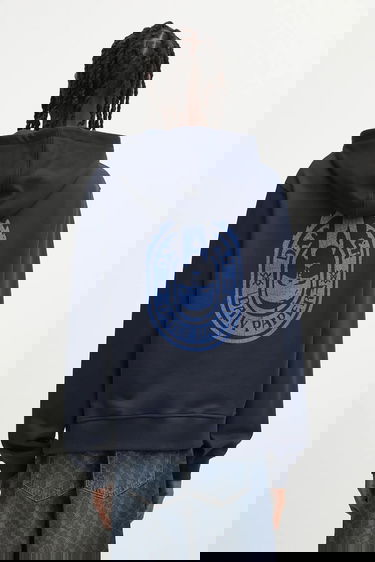 Huppari DAILY PAPER Daily Paper Candle Label Graphic Print Hoodie Tummansininen | 2521106, 0