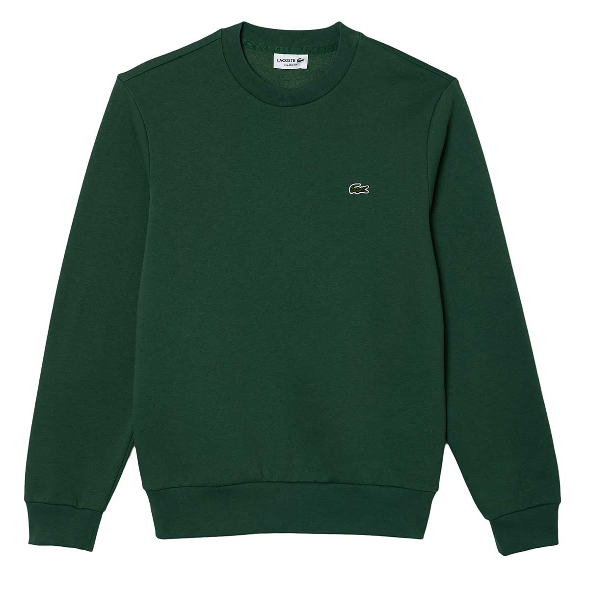 Huppari Lacoste CLASSIC SMALL CROC CREWNECK Vihreä | SH9608-00-SMI, 1