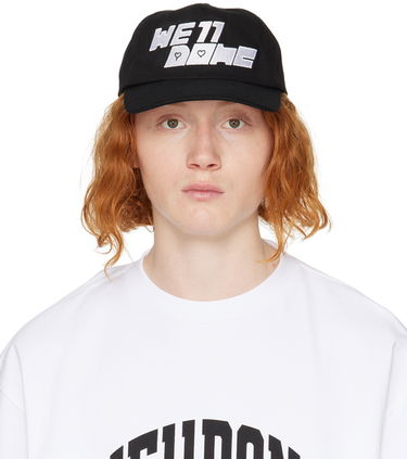 Korkki We11done We11done Square Logo Washed Cap Musta | WD-AH3-22-416-U-BK, 0