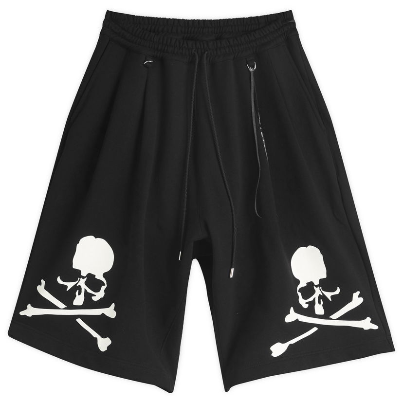 Shortsit Mastermind WORLD MASTERMIND WORLD OG Skull Print Sweatshorts, Size Large Musta | MW25S14-PA045-015