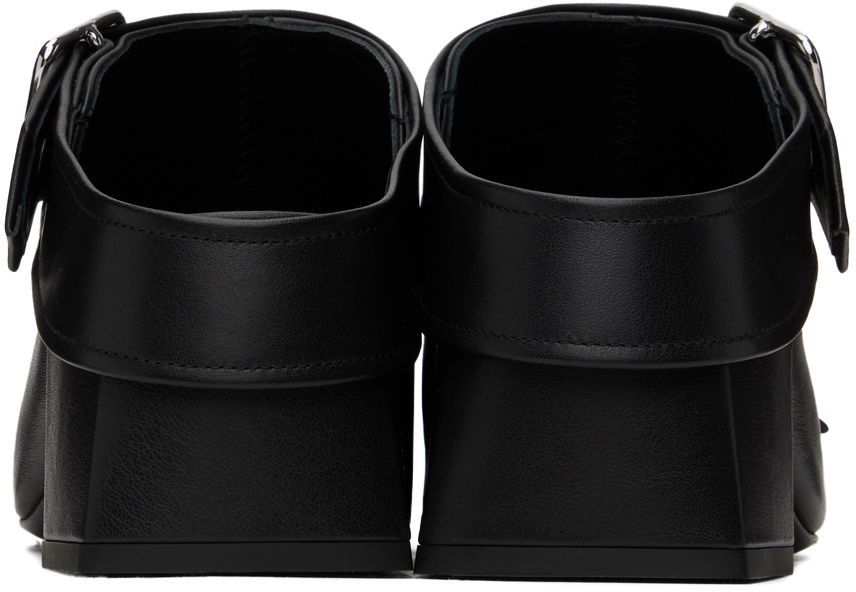 Tennarit ja kengät Courrèges Leather Mules With Buckle Musta | 124SCS096CV0027, 1