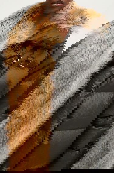 Puffer takki Ottolinger Ottolinger Deconstructed Double Zip Oversize Puffer Jacket Musta | 2209060205, 3