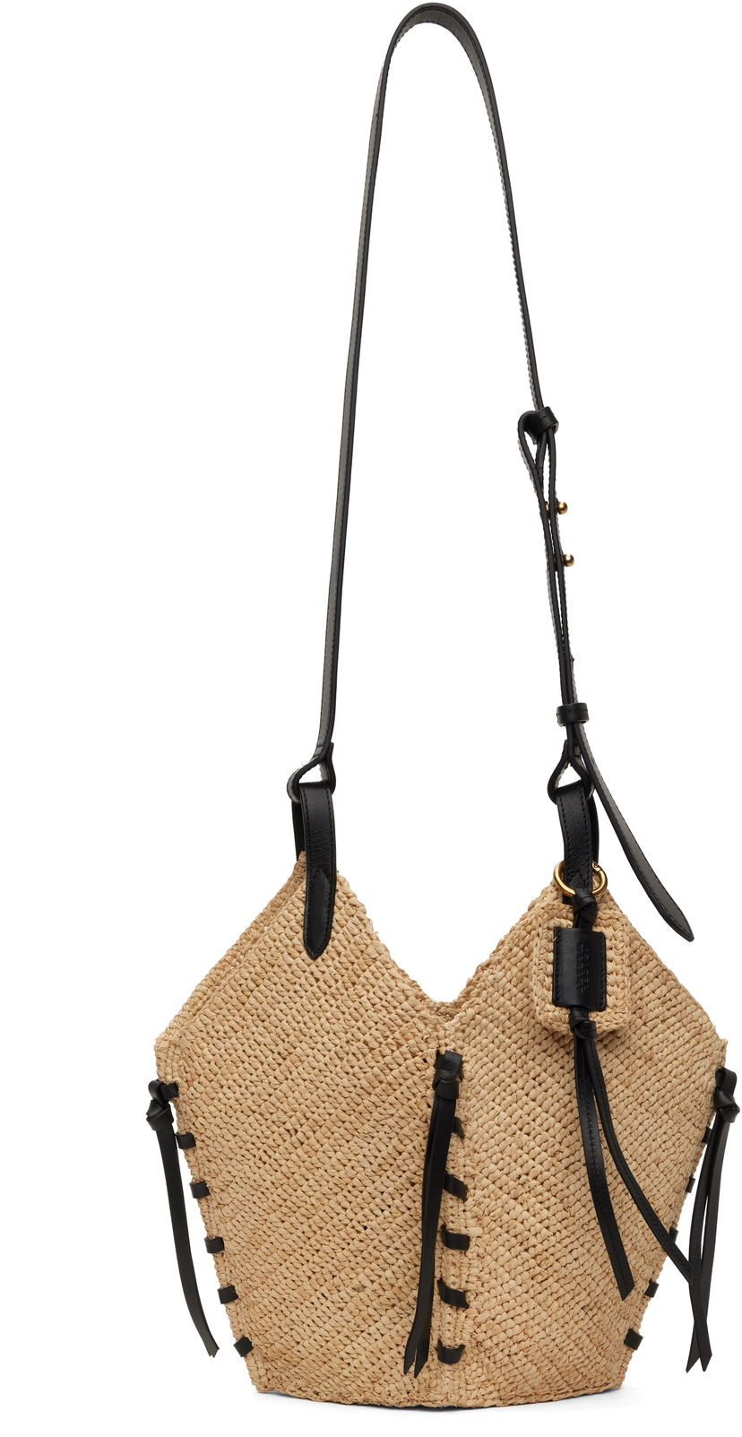 Käsilaukku ISABEL MARANT Isabel Marant Tampa Mini Raffia Tote Beige | PM0067FA-C1X07M