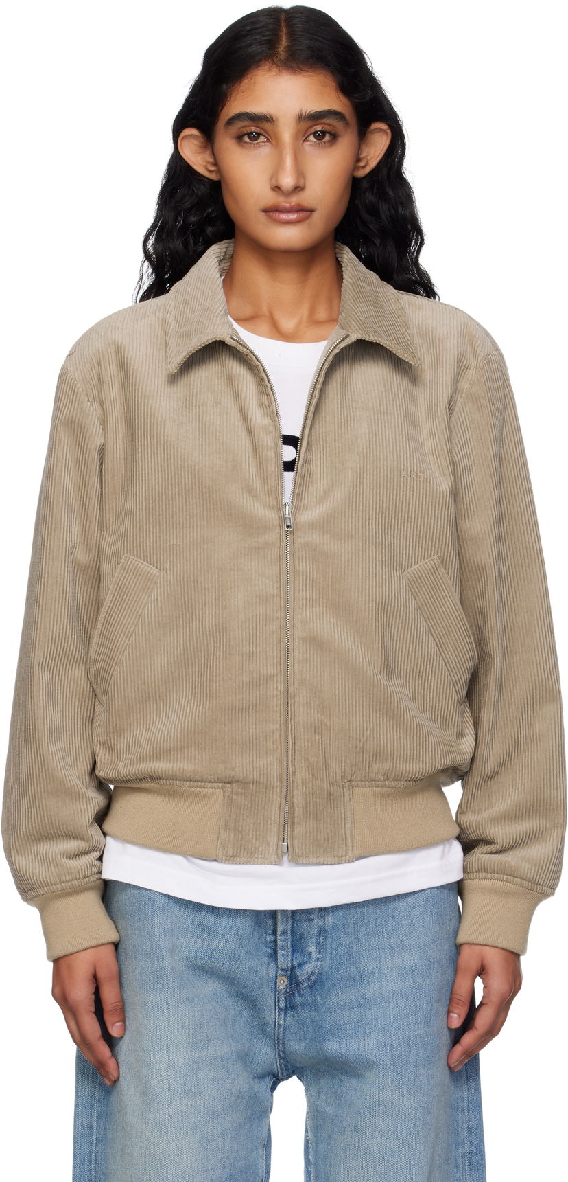 Takki A.P.C. A.P.C. Giles Corduroy Jacket Beige | COHBB-M32019