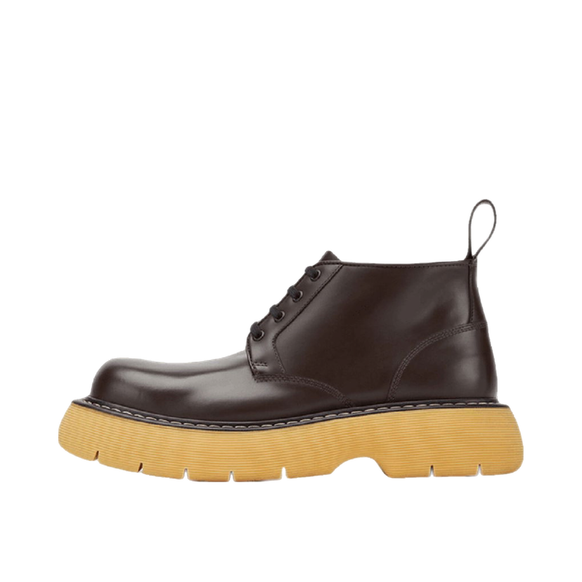 Tennarit ja kengät Bottega Veneta Bounce Swell Leather Ankle Boots Musta | 651256V00H02062