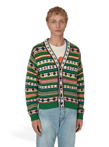 Villapaita KENZO Fairisle Jacquard Cardigan Monivärinen | FC65CA3173CH 57