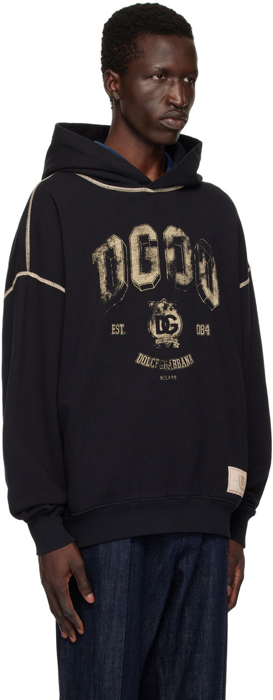 Huppari Dolce & Gabbana Oversize Hoodie Musta | G9AJATG7NQC, 1