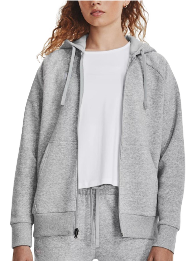 Huppari Under Armour Rival Fleece Full-Zip Hoodie Harmaa | 1379497-012
