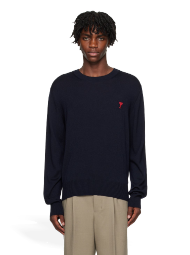 Villapaita AMI Sweater Tummansininen | HKS111.KN0025