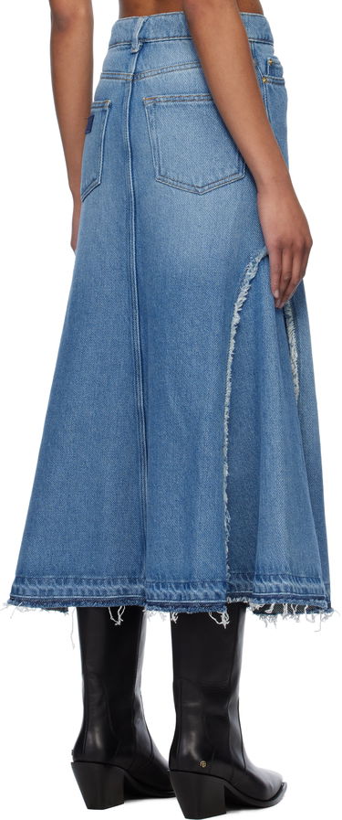 Hame GANNI GANNI Denim Midi Skirt Sininen | J1601, 2