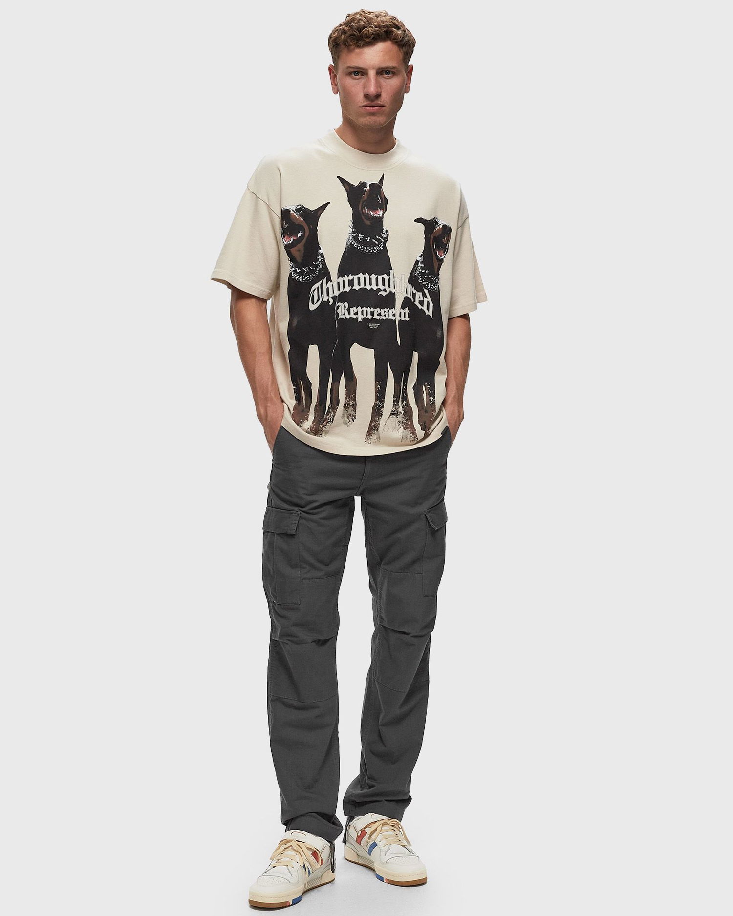 T-paita Represent Clo Represent THOROUGHBRED TEE Beige | MLM41135-002, 1