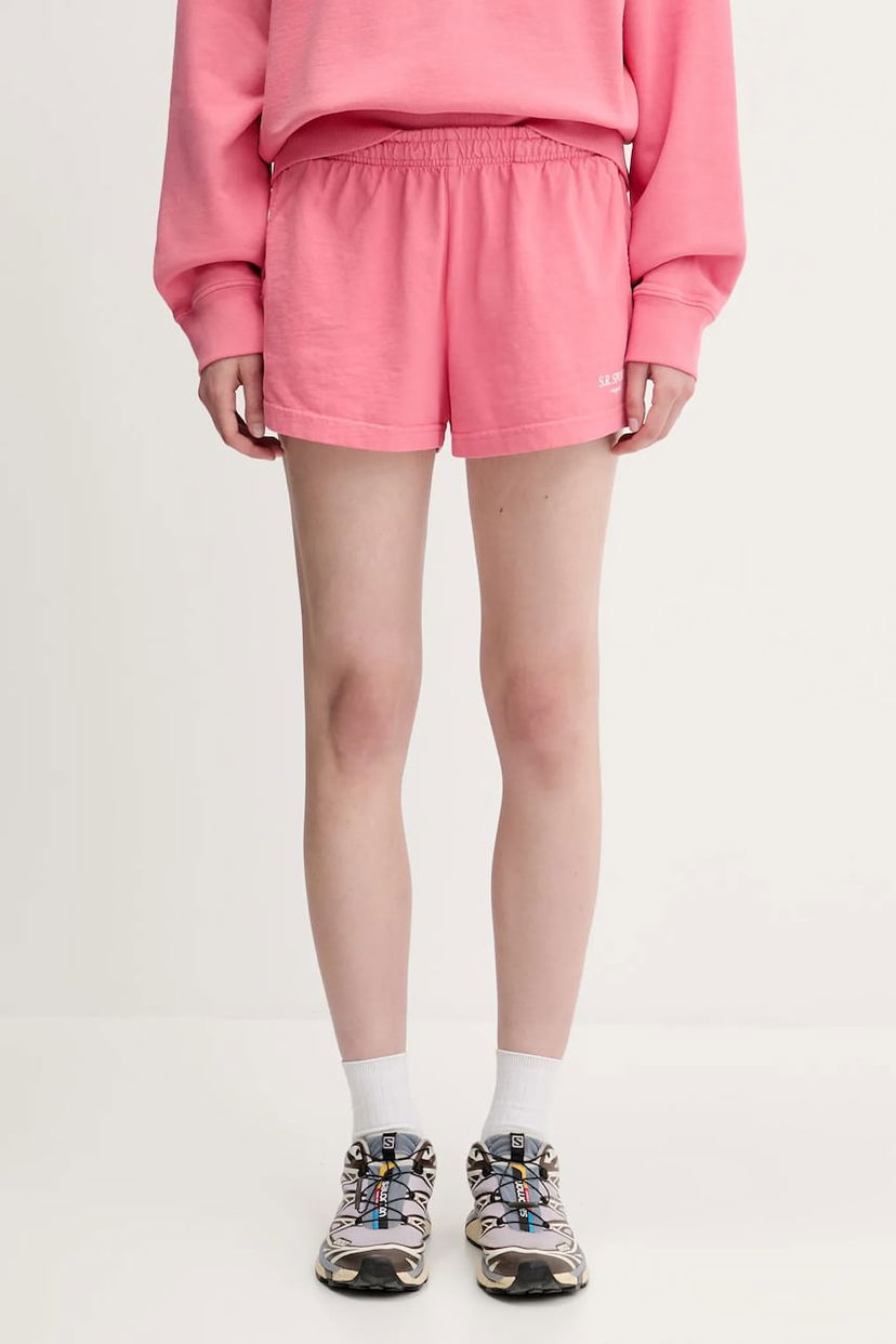 Shortsit Sporty & Rich Sporty & Rich Sr Sport Disco High Waist Shorts Vaaleanpunainen | SH037612304P139
