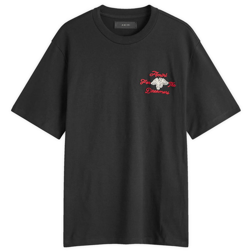 T-paita AMIRI Embroidered Dreamers T-Shirt Black Musta | AMJYTE1129-001