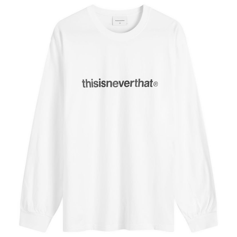 T-paita thisisneverthat T-Logo Long Sleeve T-Shirt Valkoinen | TN243TTSLT02-WHT