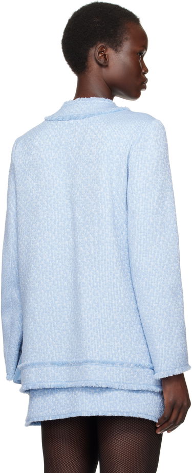 Takki Dolce & Gabbana Dolce&Gabbana Single-Breasted Raschel Tweed Jacket Sininen | F29YCT HUMUA, 2