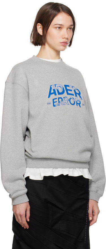 Huppari ADER ERROR Graphic Print Crewneck Sweatshirt Harmaa | BN25FYSW0101GR, 1