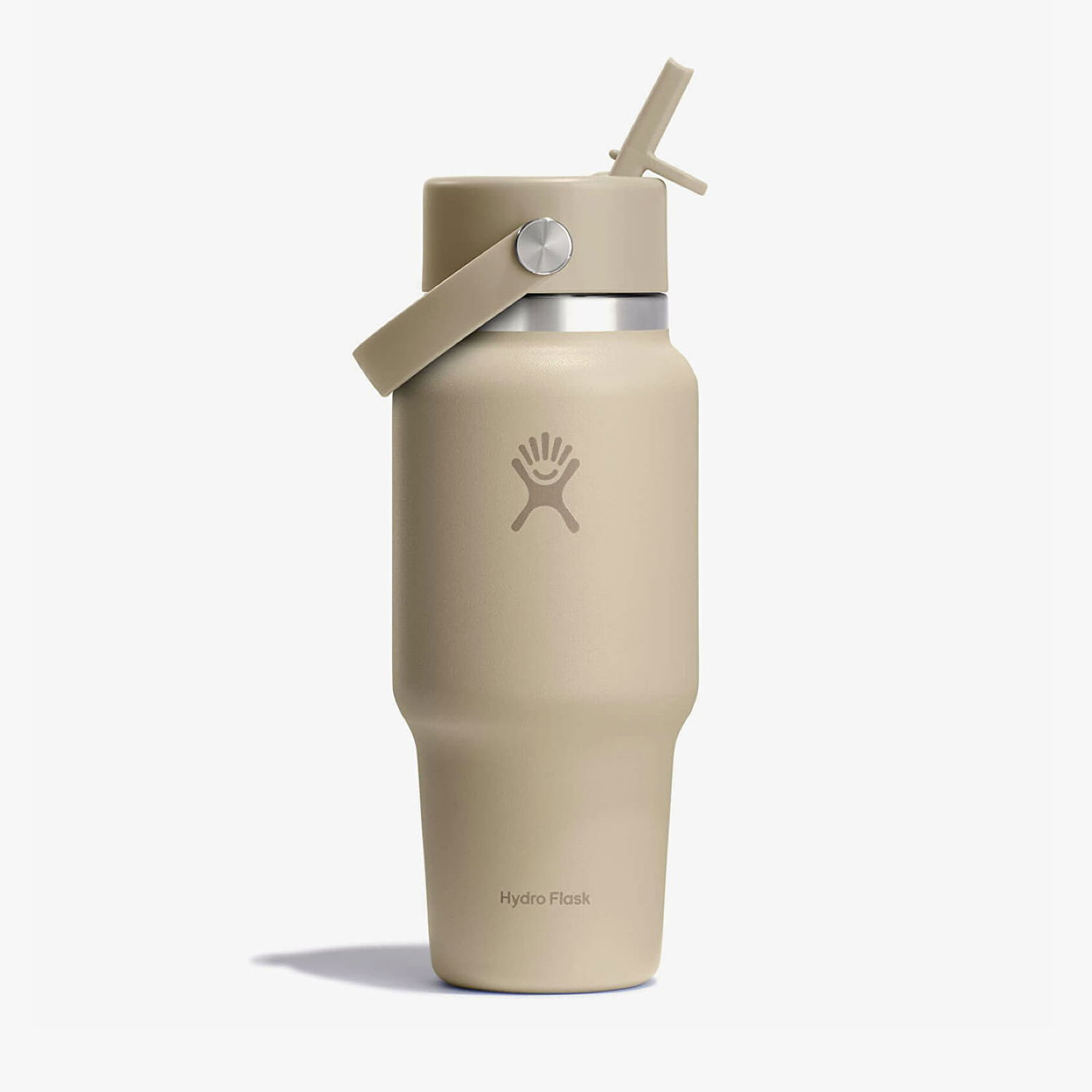 Juomapullo Hydro Flask 709ml Wide Flex Straw Travel Bottle Beige | WT24CFS114, 0