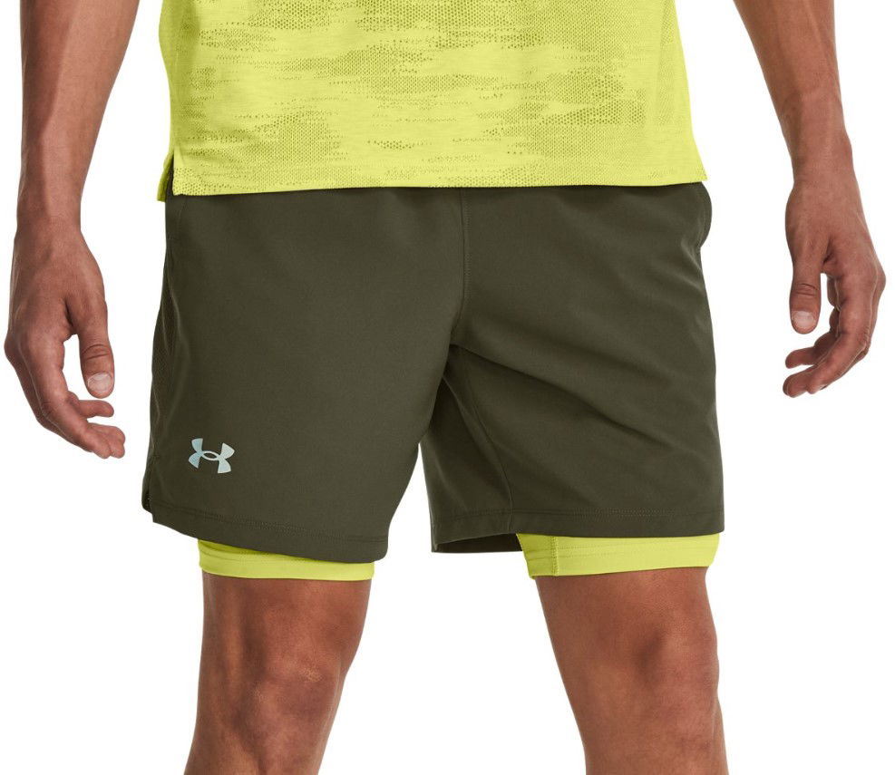 Shortsit Under Armour Launch 7'' 2v1 Vihreä | 1361497-390, 0