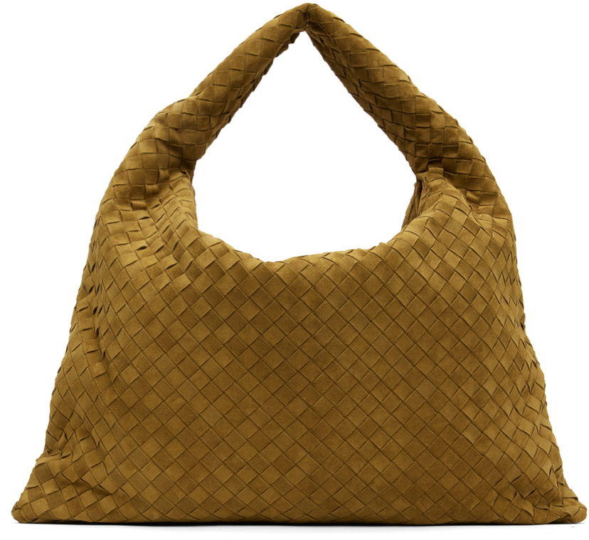 Olkalaukku Bottega Veneta Large Hop Bag Beige | 763970 V1QE3