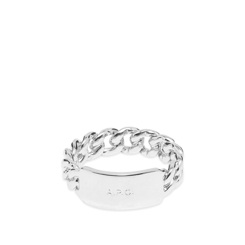Sormus A.P.C. A.P.C. Darwin Chain ID Ring Metallinen | MEACC-M70686-RAB, 0