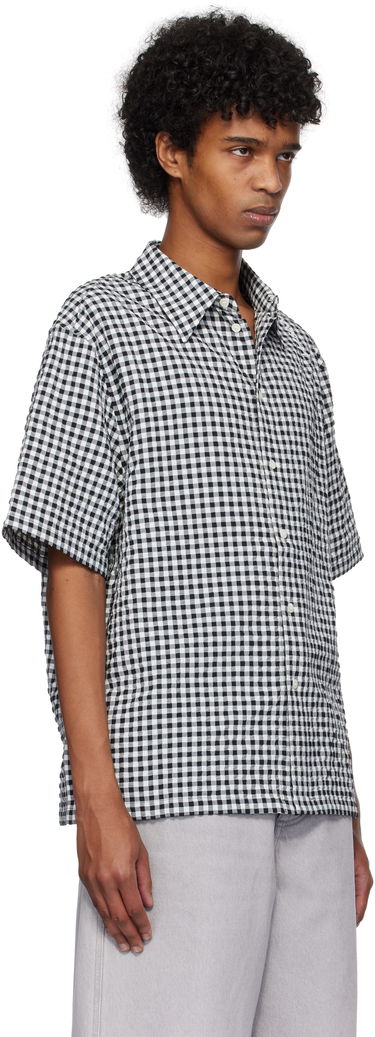 Paita Marni Marni Gingham Seersucker Shirt Musta | CUMU0331S0 UTN929, 1