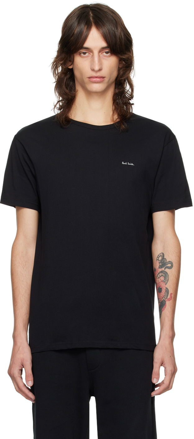 T-paita Paul Smith Paul Smith Crewneck T-Shirt Musta | M1A-389-M5PK-79