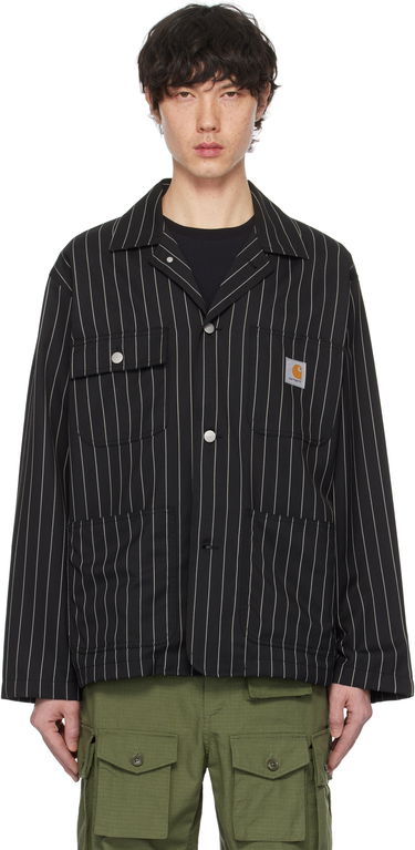 Takki Carhartt WIP Work In Progress Seaton Pinstriped Blazer Musta | I034437, 0