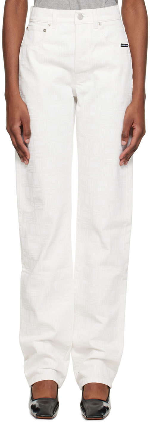 Jeans VETEMENTS Monogram Jeans Valkoinen | VL14PA300W