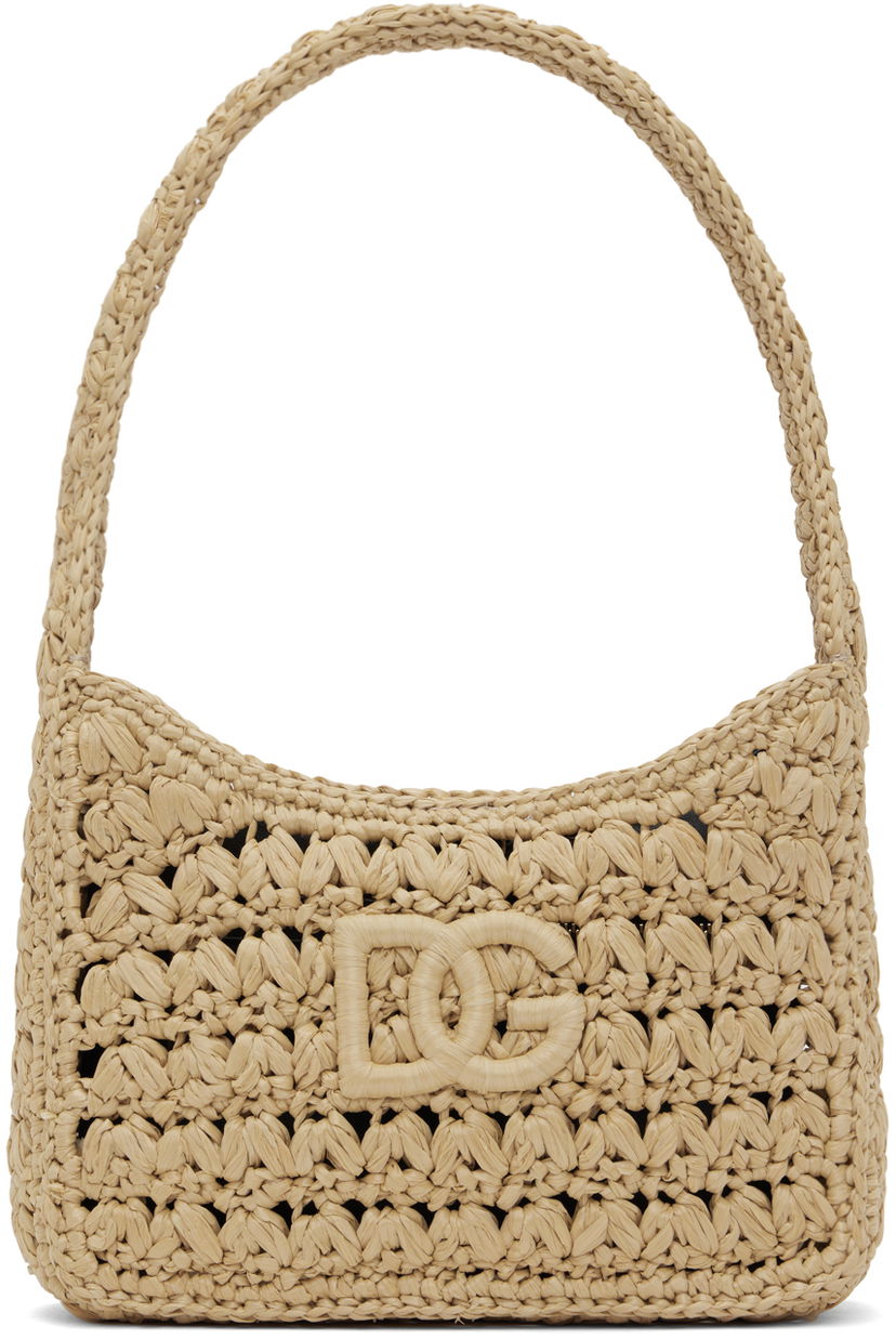 Kangaskassi Dolce & Gabbana Dolce & Gabbana Crochet Shoulder Bag Beige | BB7657A4547