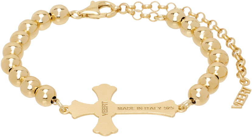 Rannerengas VEERT Cross Bracelet Metallinen | BR01PL-YG