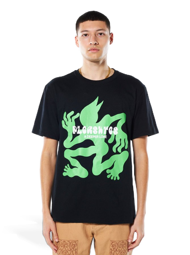 T-paita Pleasures BPMS Tee Musta | P22SP042-BLACK