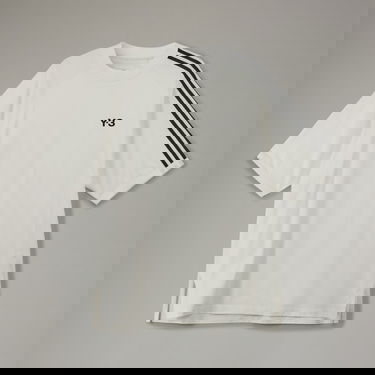 T-paita Y-3 3-Stripes Tee Beige | HZ8871, 4