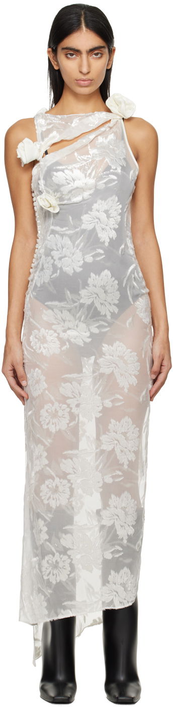 Mekko Coperni Coperni Exclusive Floral Maxi Dress Valkoinen | COPR44049