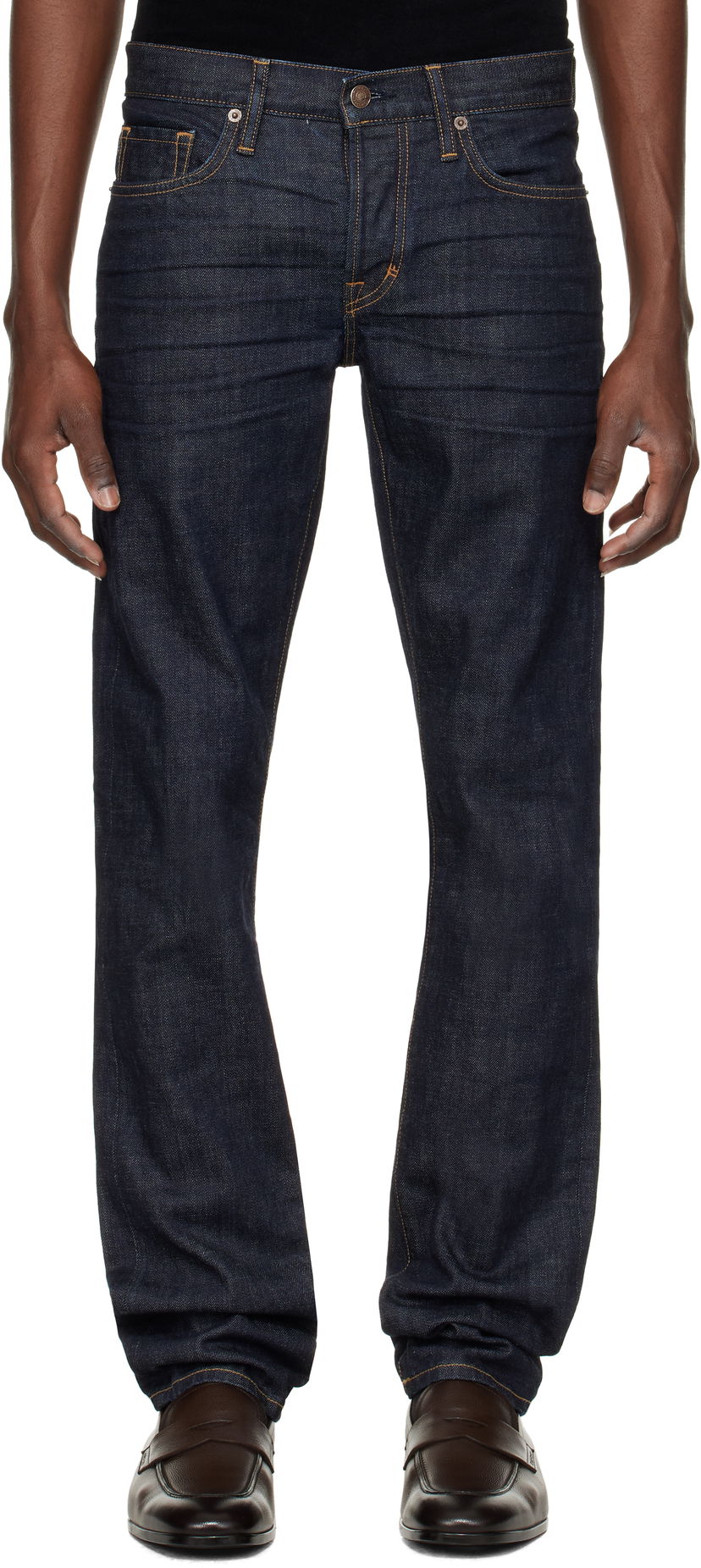 Jeans Tom Ford Tom Ford Selvedge Standard Fit Jeans Sininen | DPH001-DMC034S24