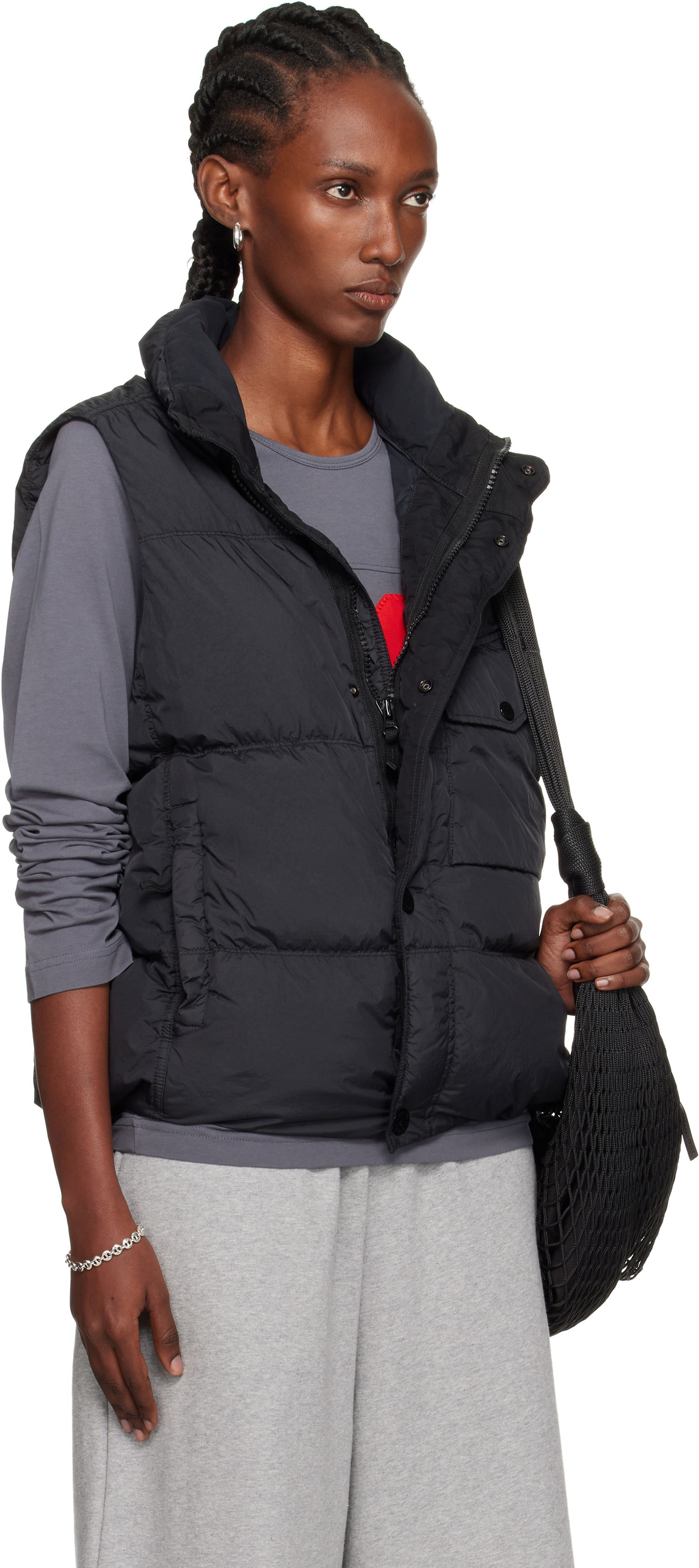 Liivi Stone Island Recycled Nylon Down Vest Musta | K2-S15-G1000-03-S0A23, 1
