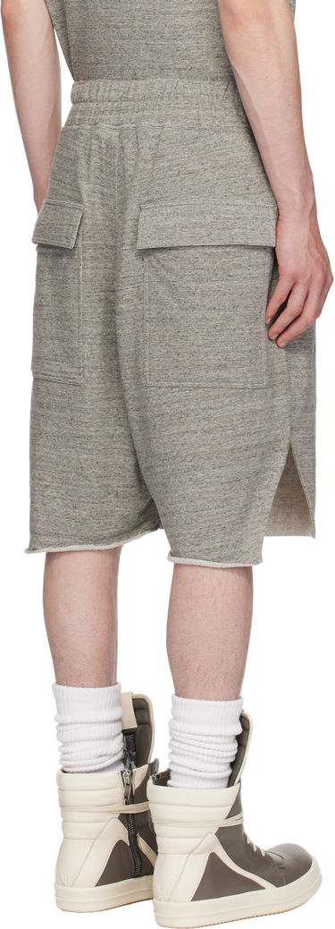 Shortsit Rick Owens Rick Owens Champion Edition Beveled Pods Shorts Harmaa | CM01E1687 CHMJ MELANGE JERSEY, 2