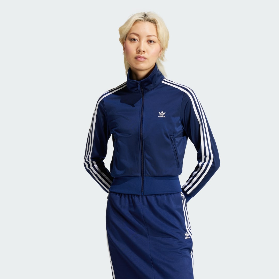 Bomber-takki adidas Performance Classics Firebird Track Jacket Tummansininen | IY2191, 0