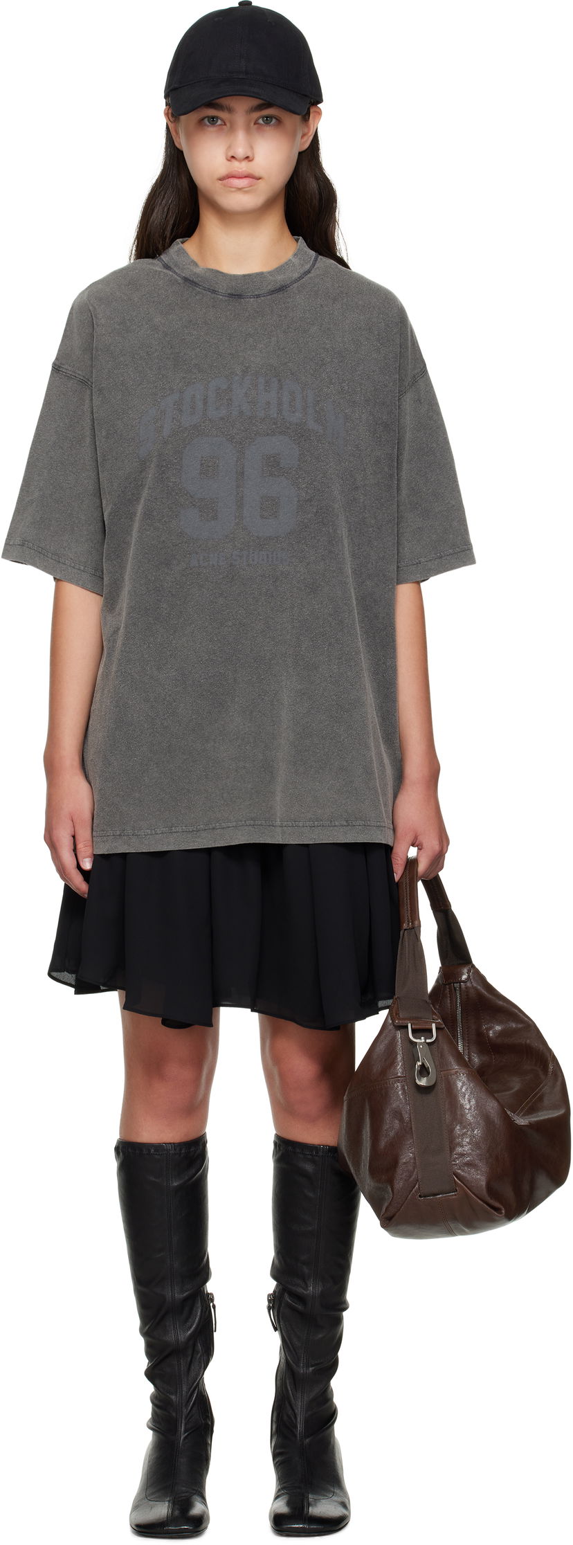 Mekko Acne Studios Acne Studios T-Shirt Minidress Musta | A20836-