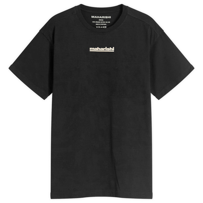 T-paita Maharishi Maharishi Maha-Paizhi Sashiko T-Shirt, Size Large Musta | 1582-BLK